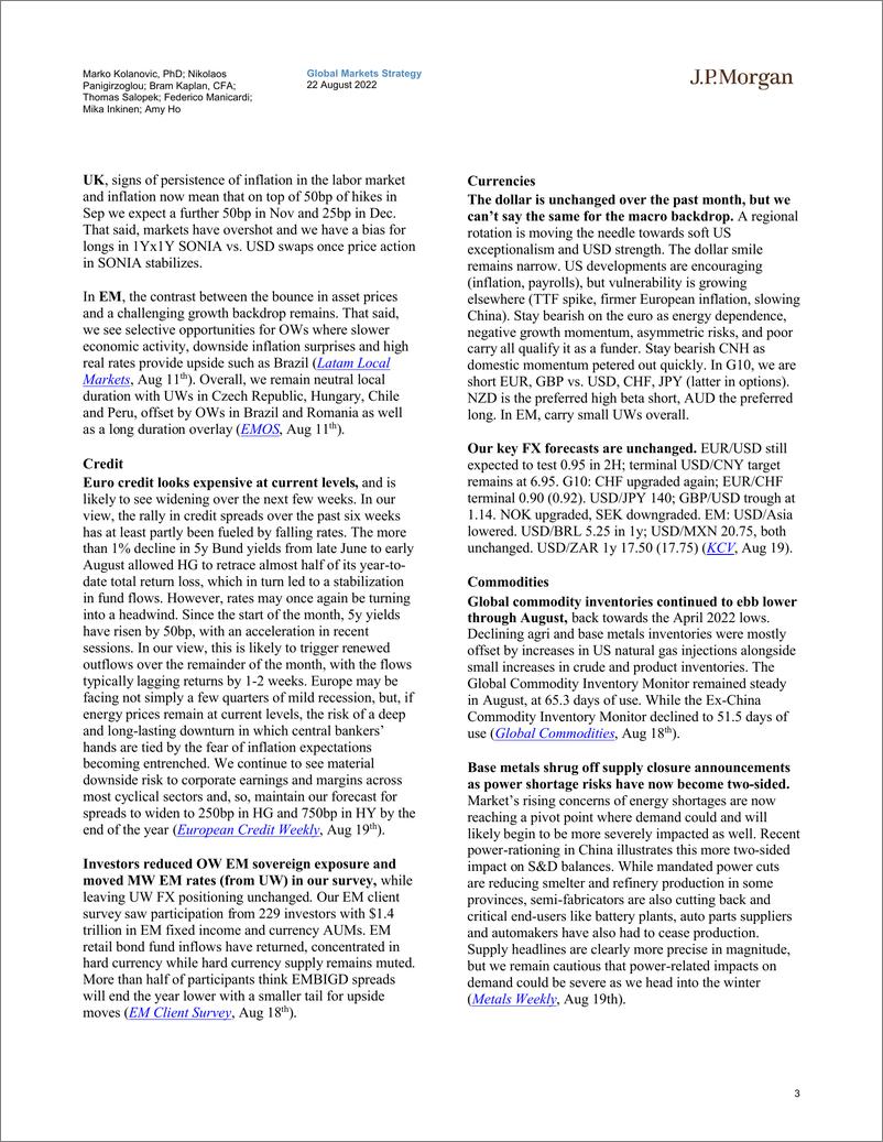 《The J.P. Morgan View-Positioning and declining inflation to support further recovery》 - 第4页预览图