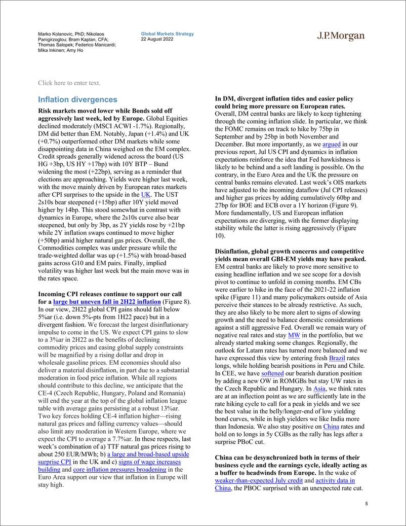 《The J.P. Morgan View-Positioning and declining inflation to support further recovery》 - 第6页预览图