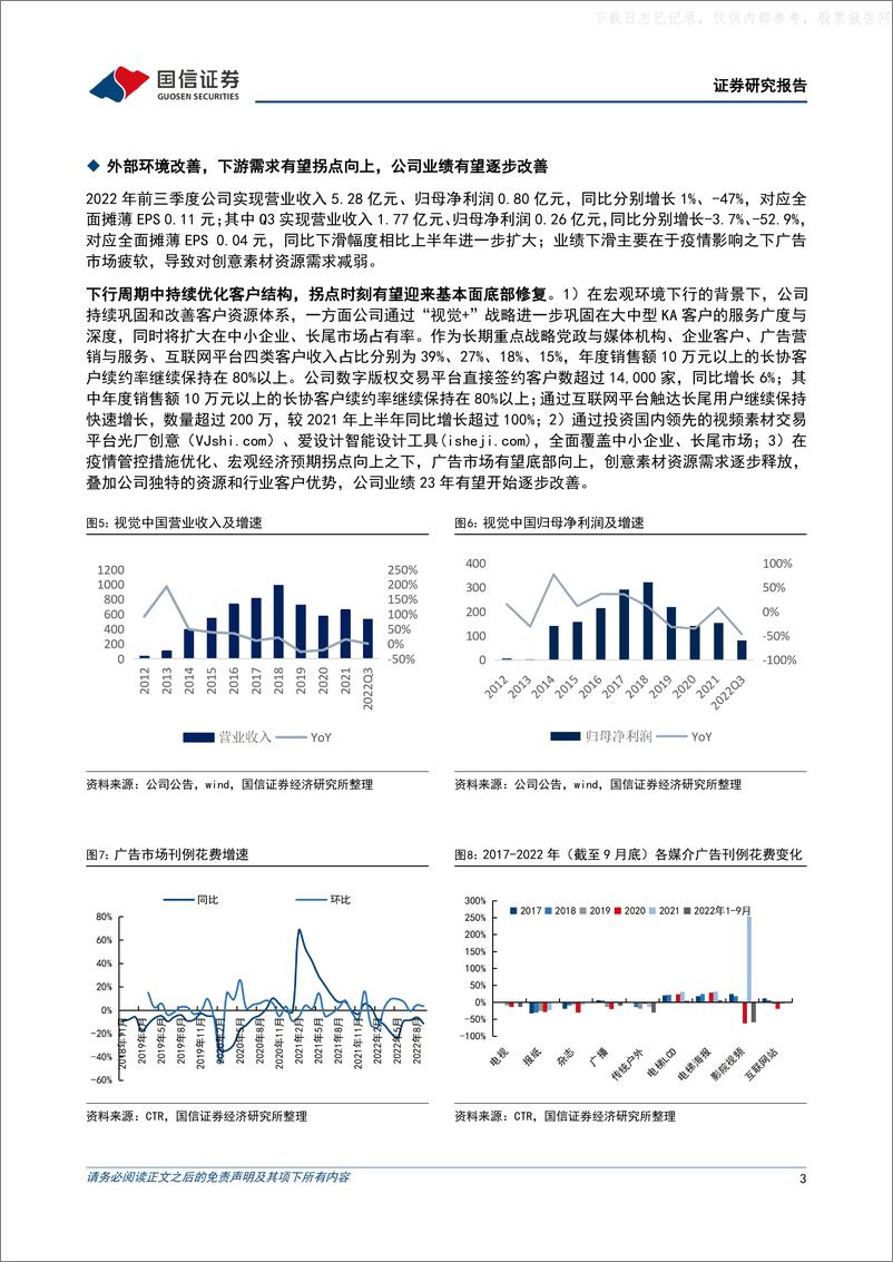 《2023年  【8页】视觉中国 下游素材需求有望复苏，与百度战略合作加速AIGC落地》 - 第3页预览图