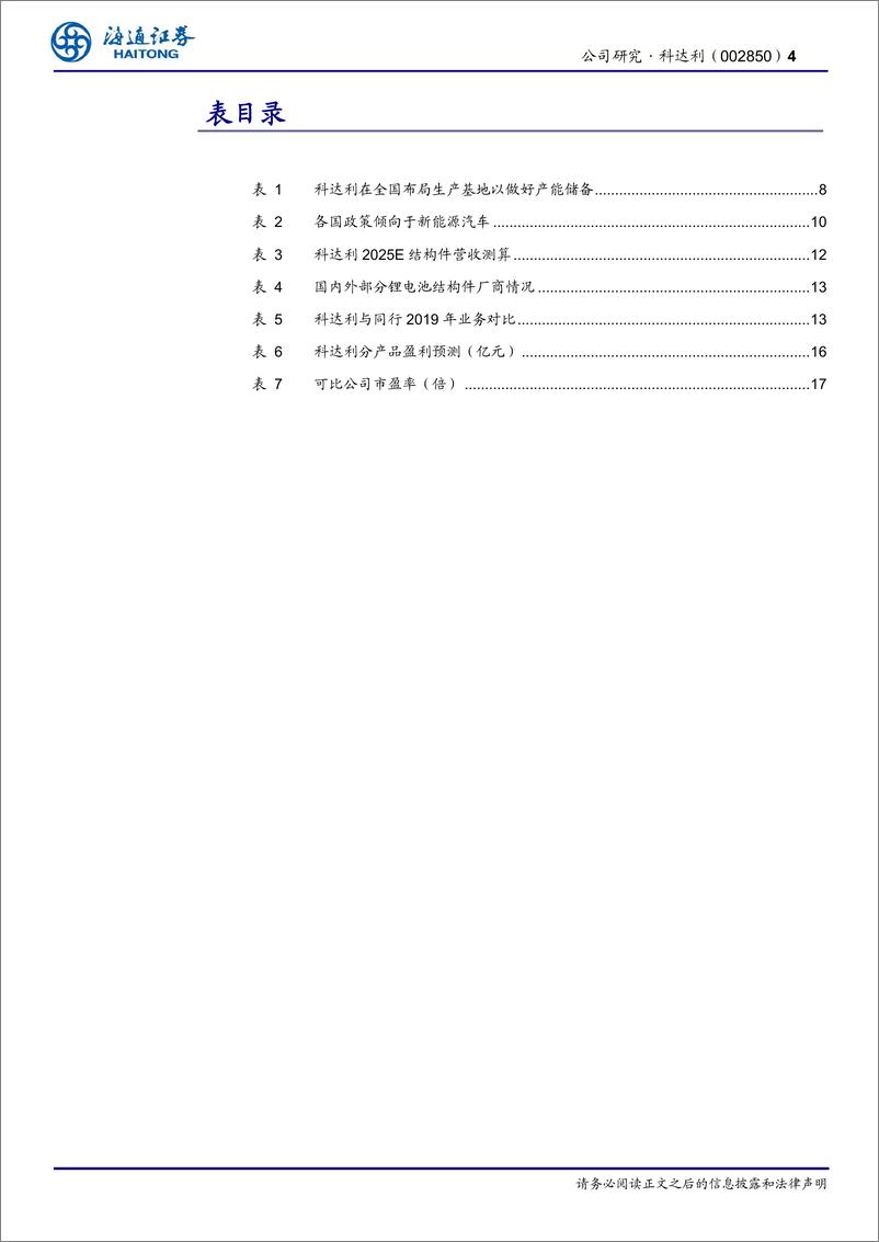 《2021年  【22页】科达利公司研究报告：全球动力电池结构件龙头》 - 第4页预览图