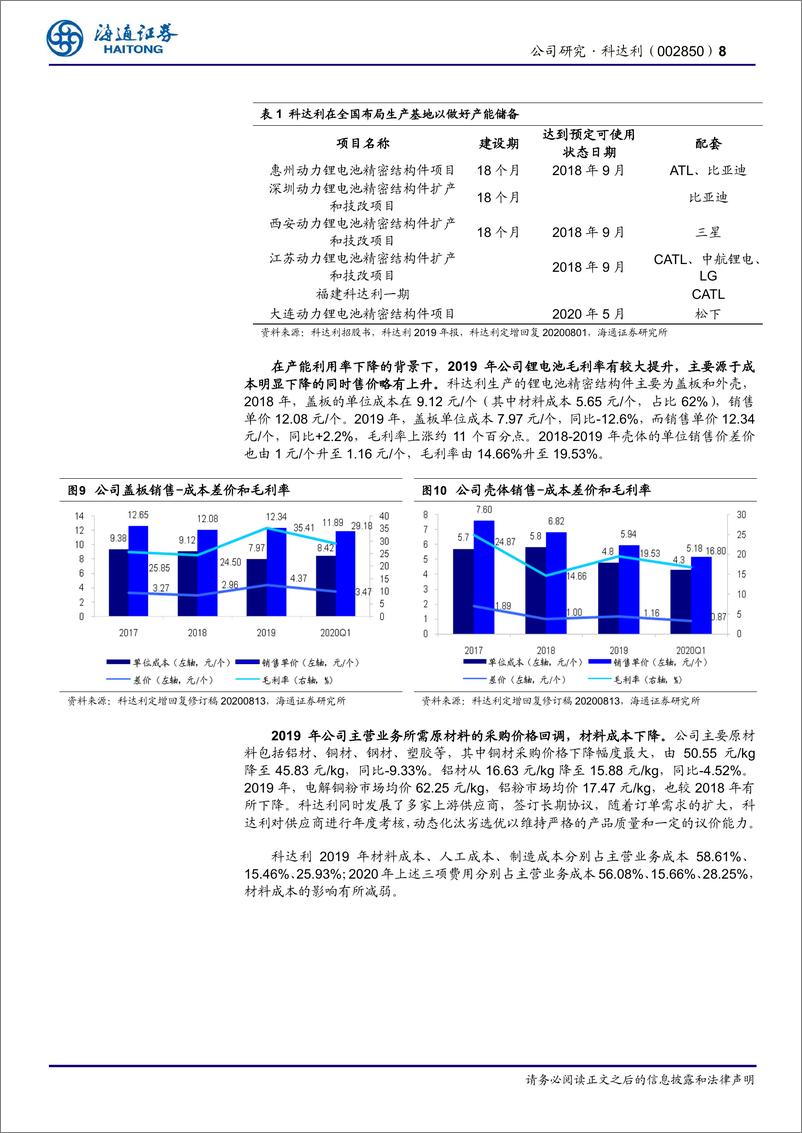 《2021年  【22页】科达利公司研究报告：全球动力电池结构件龙头》 - 第8页预览图