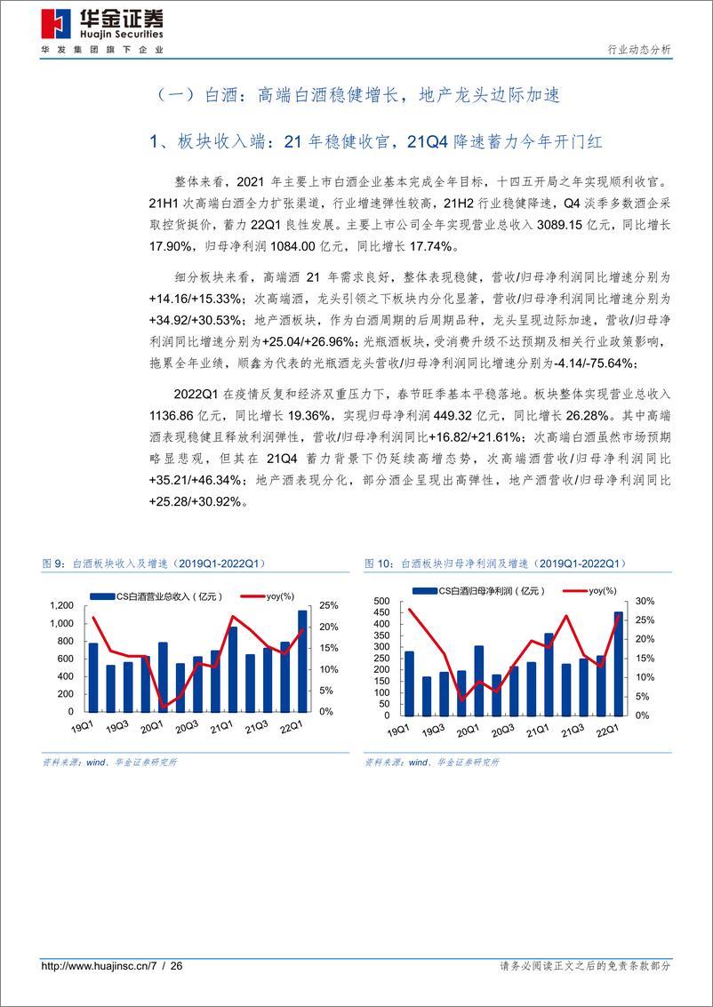 《食品饮料行业动态分析：21年白酒稳健食品承压，22年寻找确定性机会-20220505-华金证券-26页》 - 第8页预览图