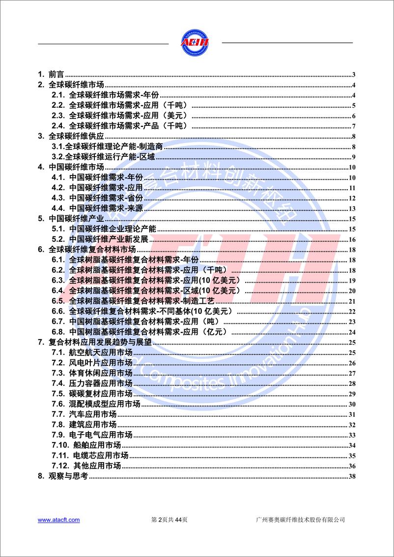 《2021年全球碳纤维复合材料市场报告-44页》 - 第3页预览图