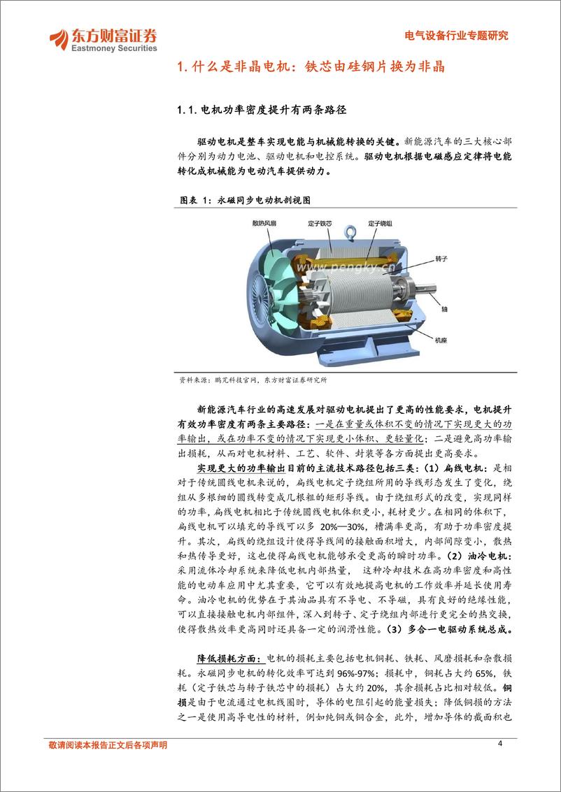 《电气设备行业专题研究：非晶电机，新能源车领域应用加速，千亿赛道0-1-240410-东方财富证券-20页》 - 第4页预览图