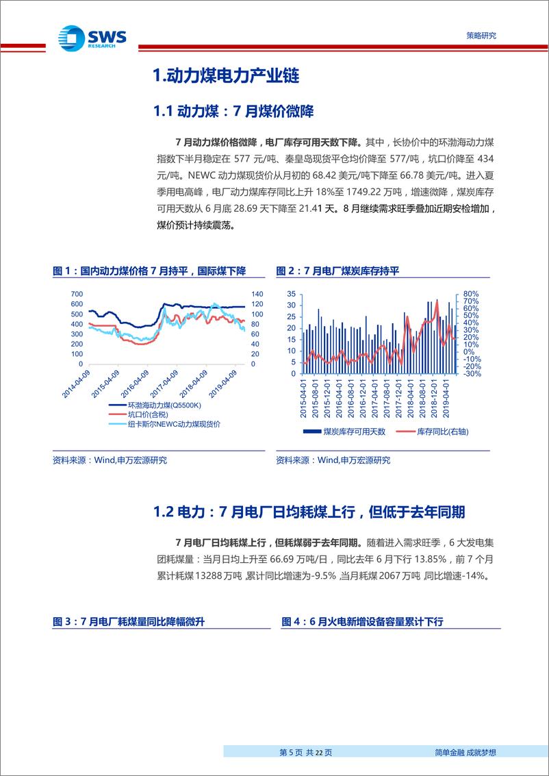 《行业利差及产业链高频跟踪月报2019年第7期：需求低迷，大宗走弱，地产政策全面收紧-20190807-申万宏源-22页》 - 第6页预览图