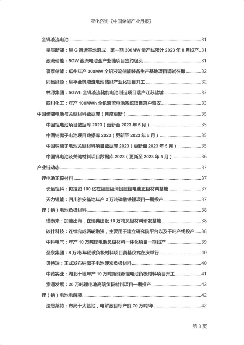 《中国储能电池产业月报2023》 - 第5页预览图