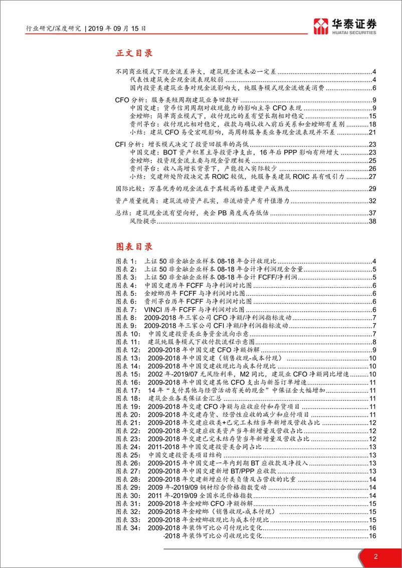 《建筑行业再谈建筑研究方法论专题系列报告之八：建筑现金流及资产构成背后商业模式解析-20190915-华泰证券-39页》 - 第3页预览图