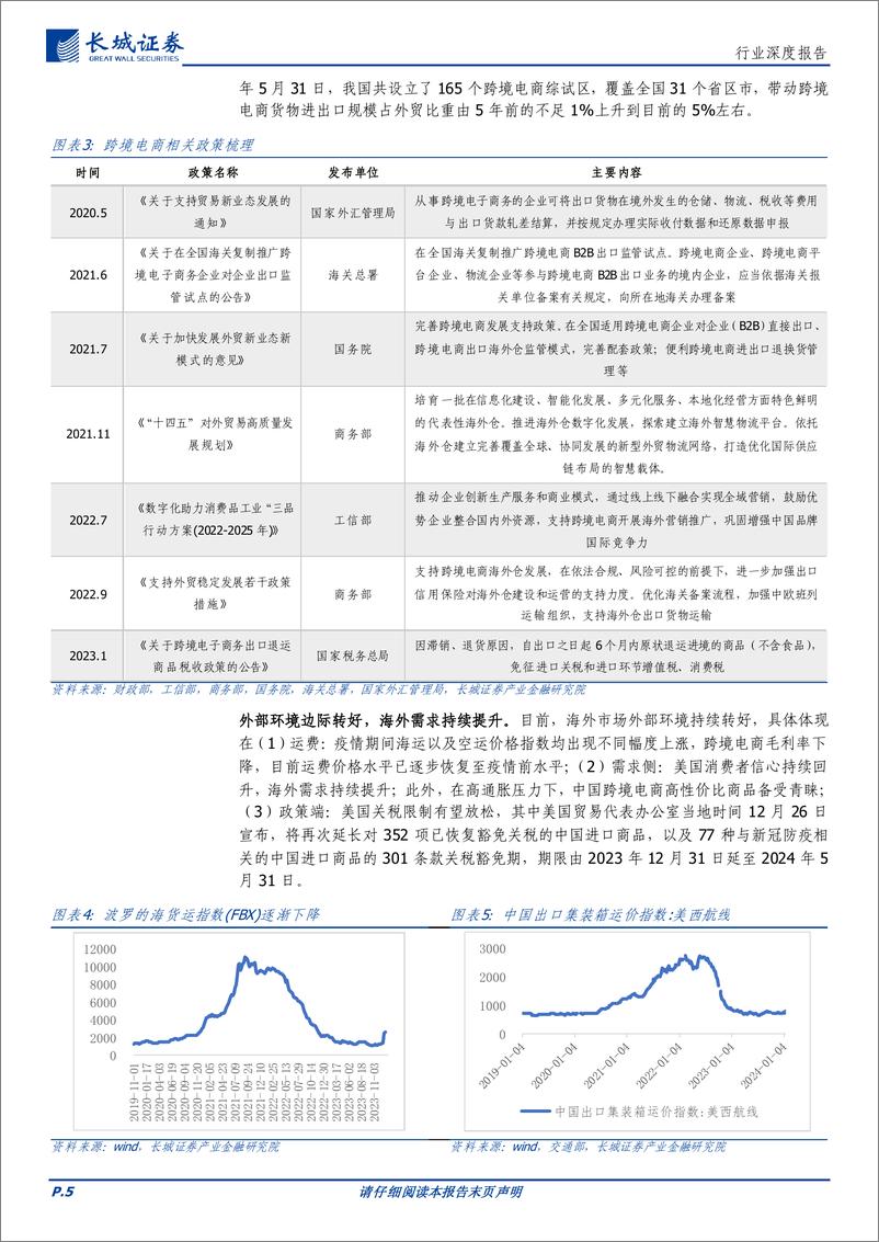 《跨境电商专题：政策支持中国跨境出口电商发展，供需两侧恢复促进行业上行》 - 第5页预览图