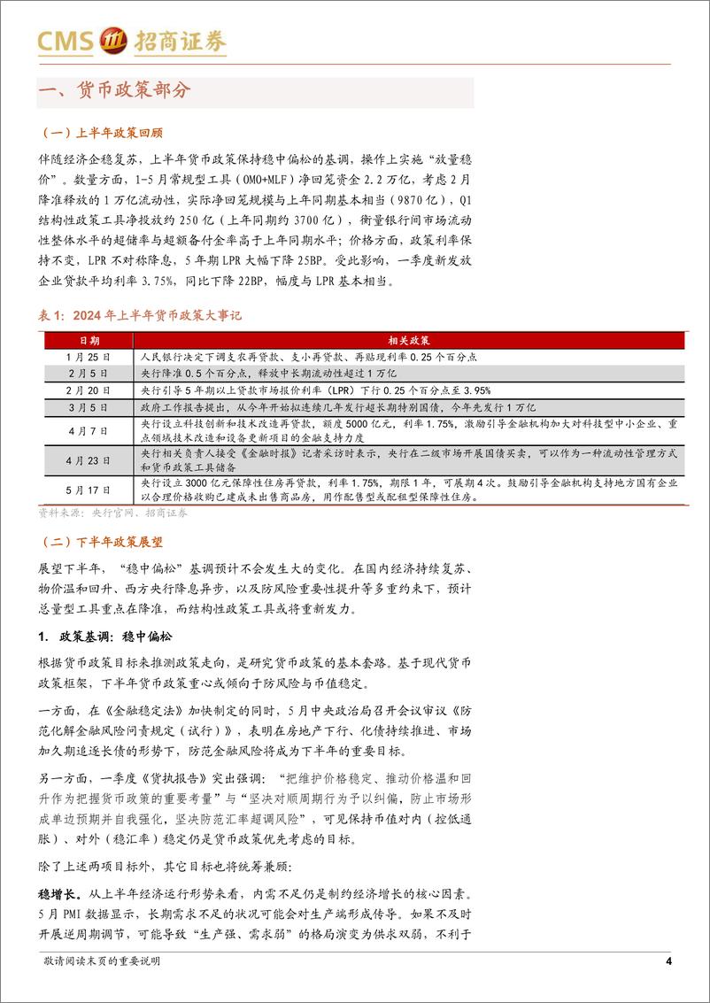 《2024年中期货币流动性展望：平湖微澜-240621-招商证券-13页》 - 第4页预览图