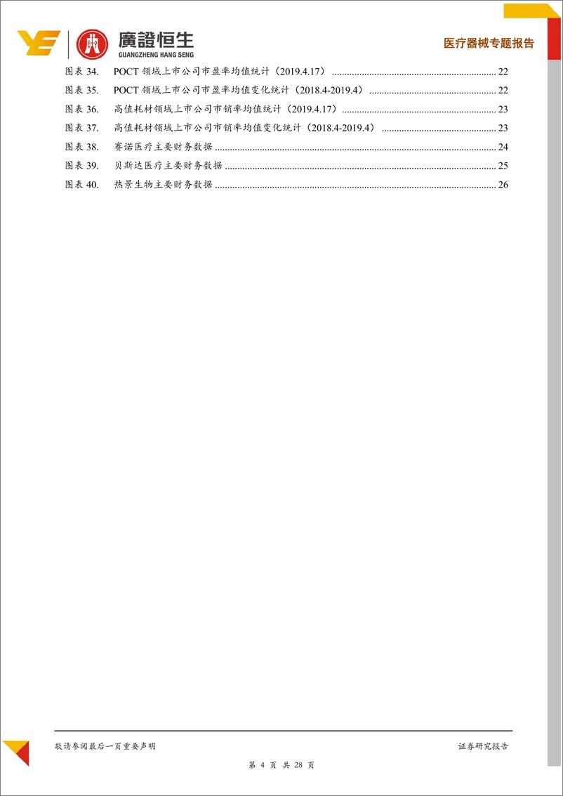 《医药行业专题报告：探讨科创板下医疗器械企业的估值方法-20190423-广证恒生-28页》 - 第5页预览图