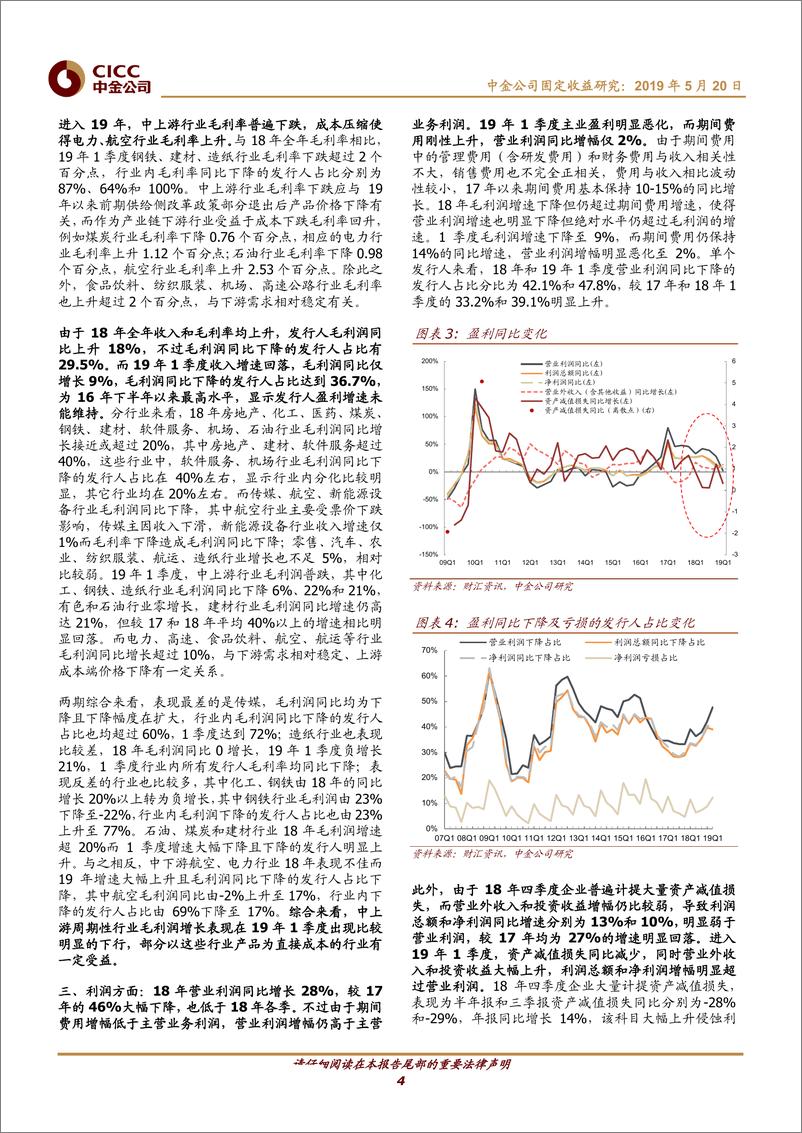 《债券发行人18年年报和19年一季报点评：盈利放缓现金流改善，筹资结构性分化仍存-20190520-中金公司-23页》 - 第5页预览图