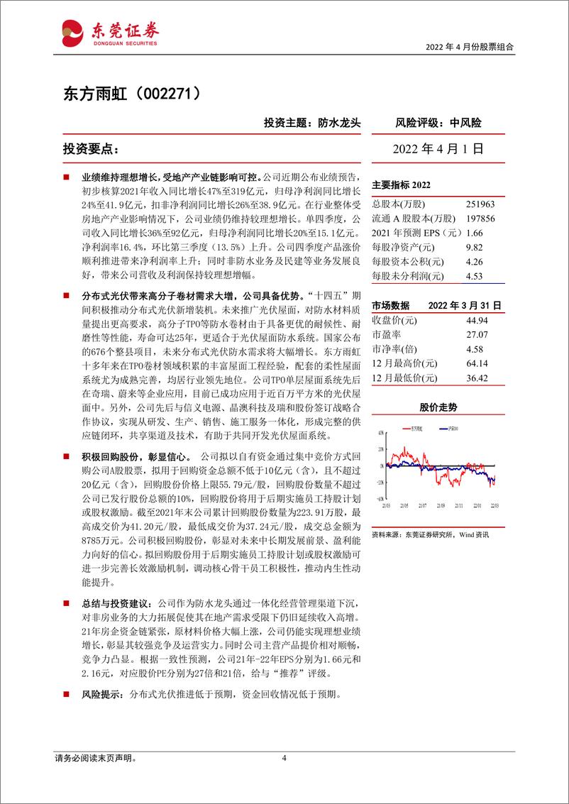 《2022年4月份股票组合-20220401-东莞证券-15页》 - 第5页预览图