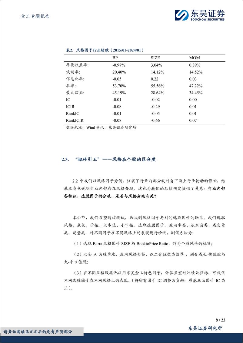 《东吴证券-“海纳百川”行业轮动系列研究-一-：基于微观的五维行业轮动—风格偏离与导向》 - 第8页预览图