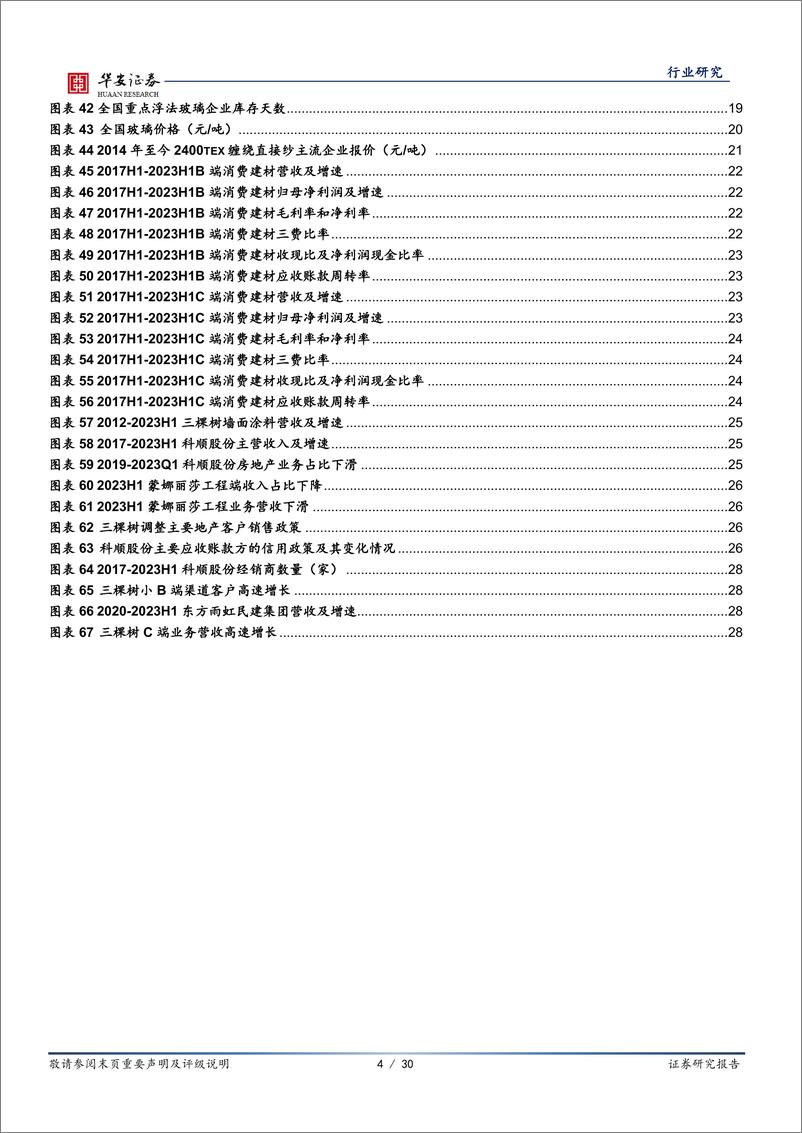 《建材行业2023年中报综述：周期业绩降幅明显，消费渠道有力转型-20230905-华安证券-30页》 - 第5页预览图