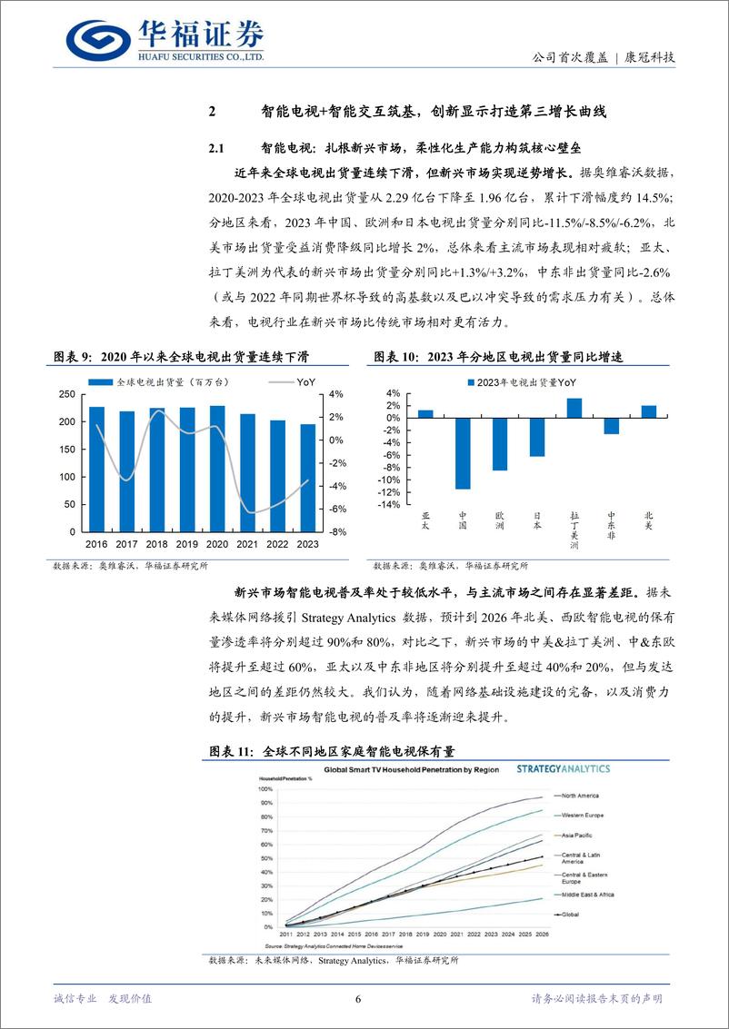 《康冠科技(001308)智能显示行业龙头，发力创新品类打造第三增长曲线-241226-华福证券-15页》 - 第6页预览图