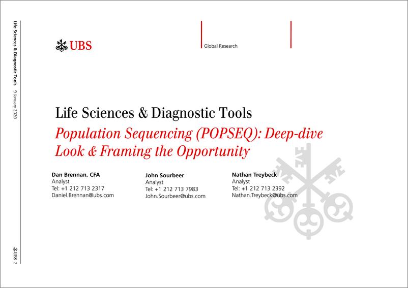 《瑞银-美股-医疗保健行业-美国生命科学与诊断工具：人口排序(POPSEQ)的深入研究-2020.1.9-94页》 - 第3页预览图