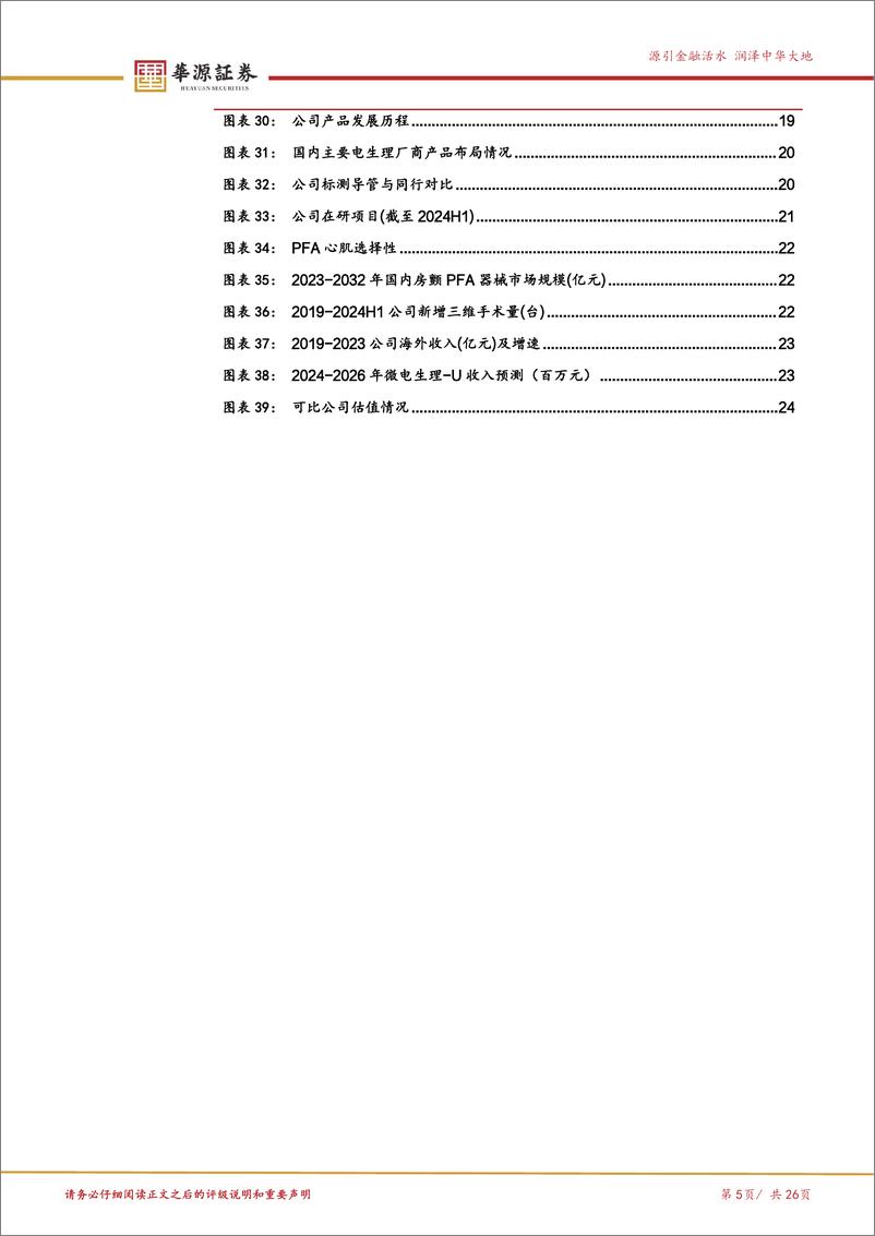 《微电生理(688351)三维手术快速放量，冰火电能量平台全面发展-241204-华源证券-26页》 - 第5页预览图