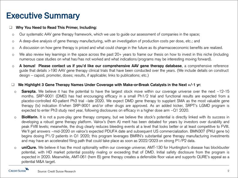《瑞信-美股-生物科技行业-生物科技：AAV基因治疗的价值-2019.12.12-137页》 - 第3页预览图