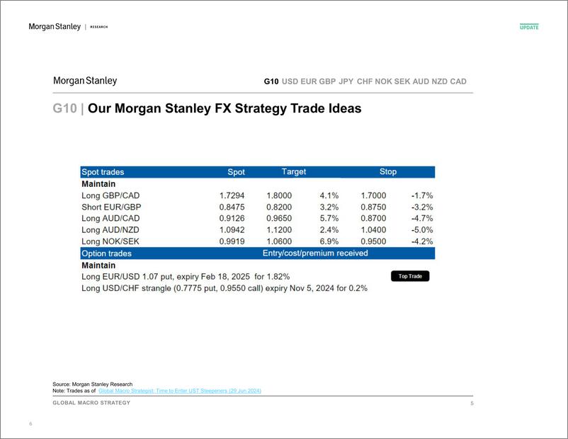 《Morgan Stanley Fixed-Global Macro Strategy G10 FX Chart Pack-109129673》 - 第6页预览图