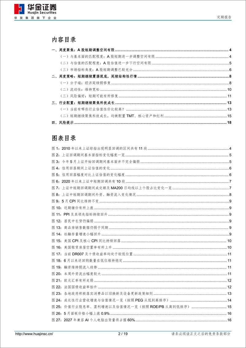 《定期报告：短期调整空间有限，聚焦科技成长-240615-华金证券-19页》 - 第2页预览图