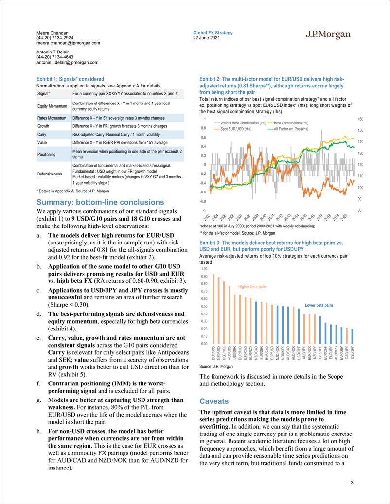 《J.P. 摩根-全球外汇策略：外汇汇率的时间序列多因素分析方法-2021.6.22-31页》 - 第3页预览图