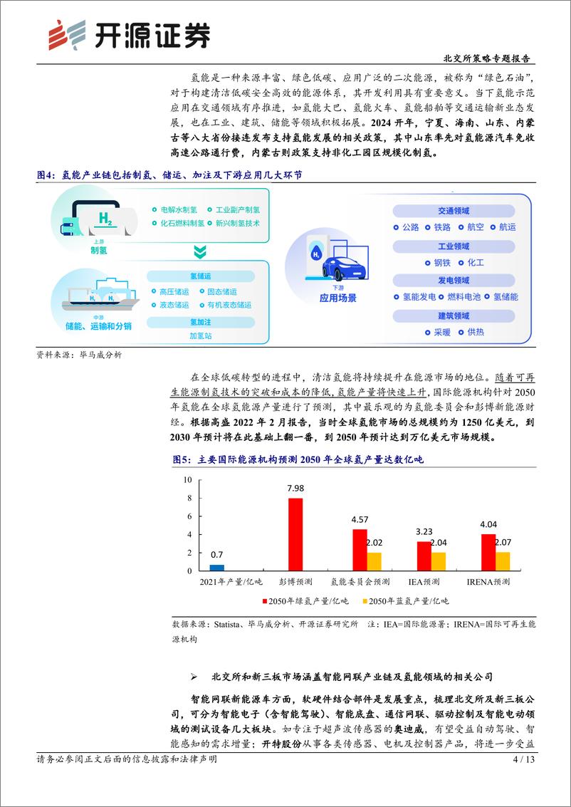 北交所科技新产业跟踪第九期：《政府工作报告》强调新质生产力，智能网联电动车%2b氢能引领新能源机遇-240310-开源证券-13页 - 第4页预览图