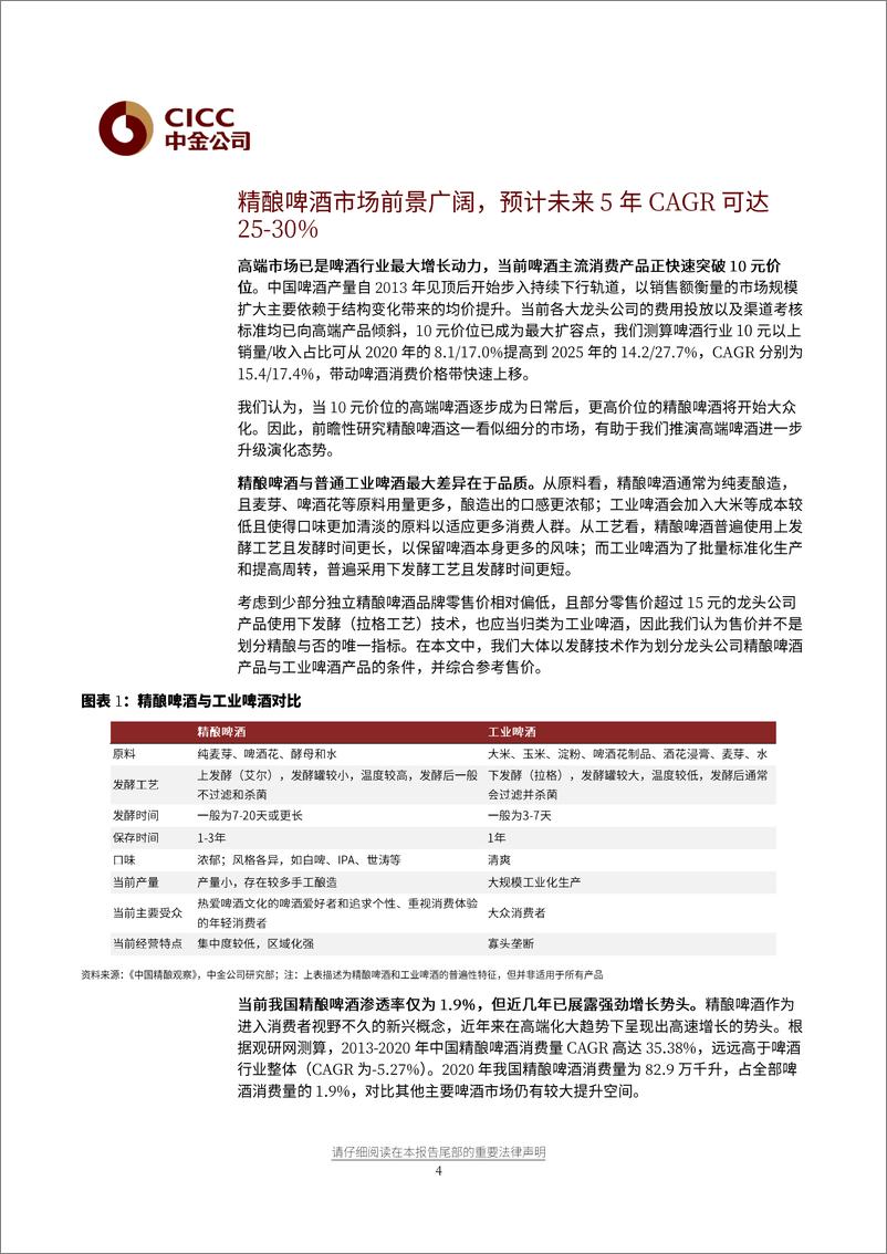 《酒类食品饮料行业：精酿啤酒正成为啤酒行业二次高端化方向-20210713-中金公司-33页》 - 第5页预览图