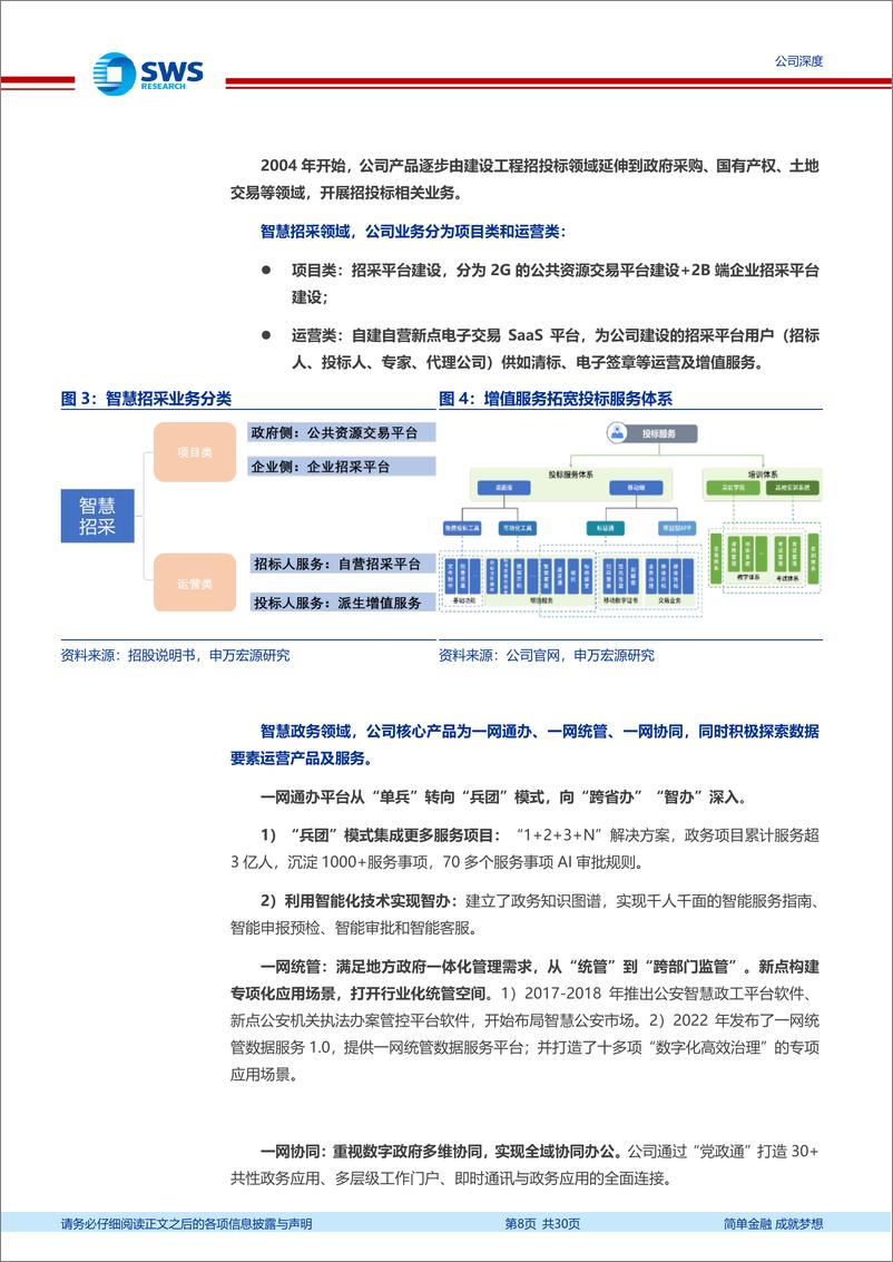 《新点软件(688232)产品基因深厚，招采拐点成长-241126-申万宏源-30页》 - 第8页预览图