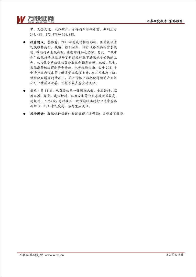 《策略深度报告：从基金持仓看A股市场-20220421-万联证券-18页》 - 第3页预览图