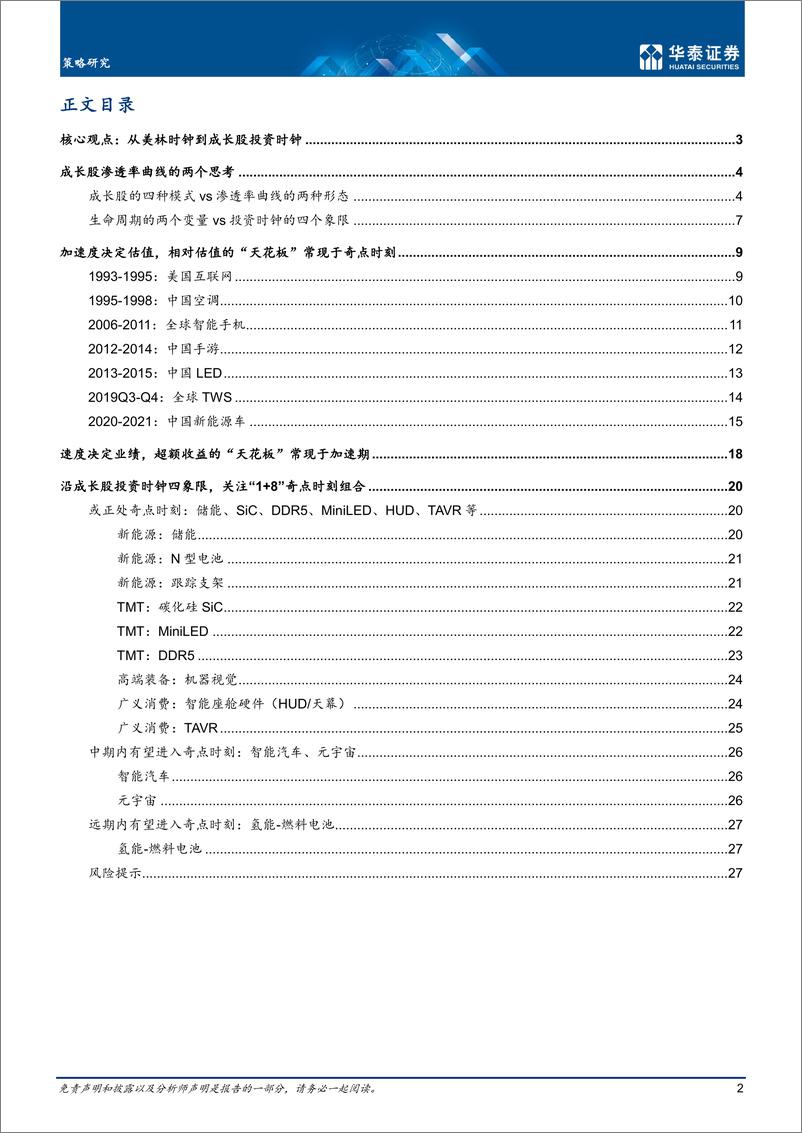 《深度研究：成长股投资时钟，速度与加速度的博弈-20220325-华泰证券-30页》 - 第3页预览图