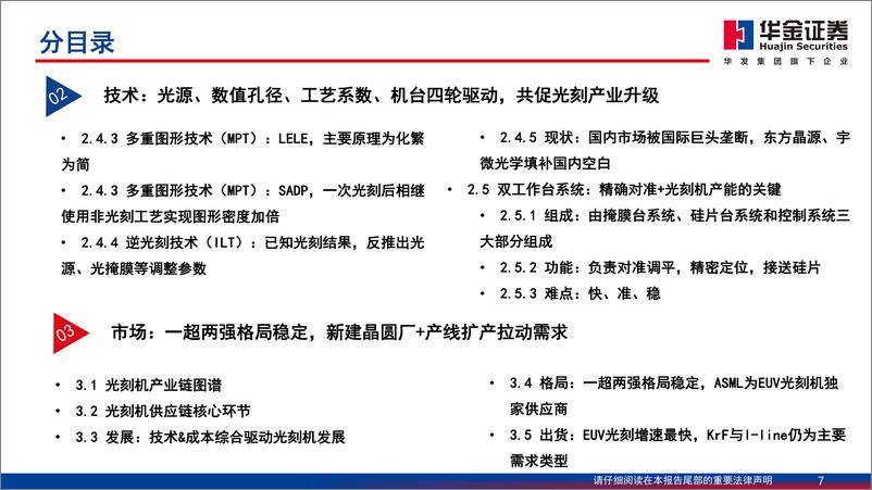 《半导体设备系列报告之光刻机：走进“芯”时代系列深度之八十四“光刻机”，国产路漫其修远，中国芯上下求索-240718-华金证券-118页》 - 第7页预览图