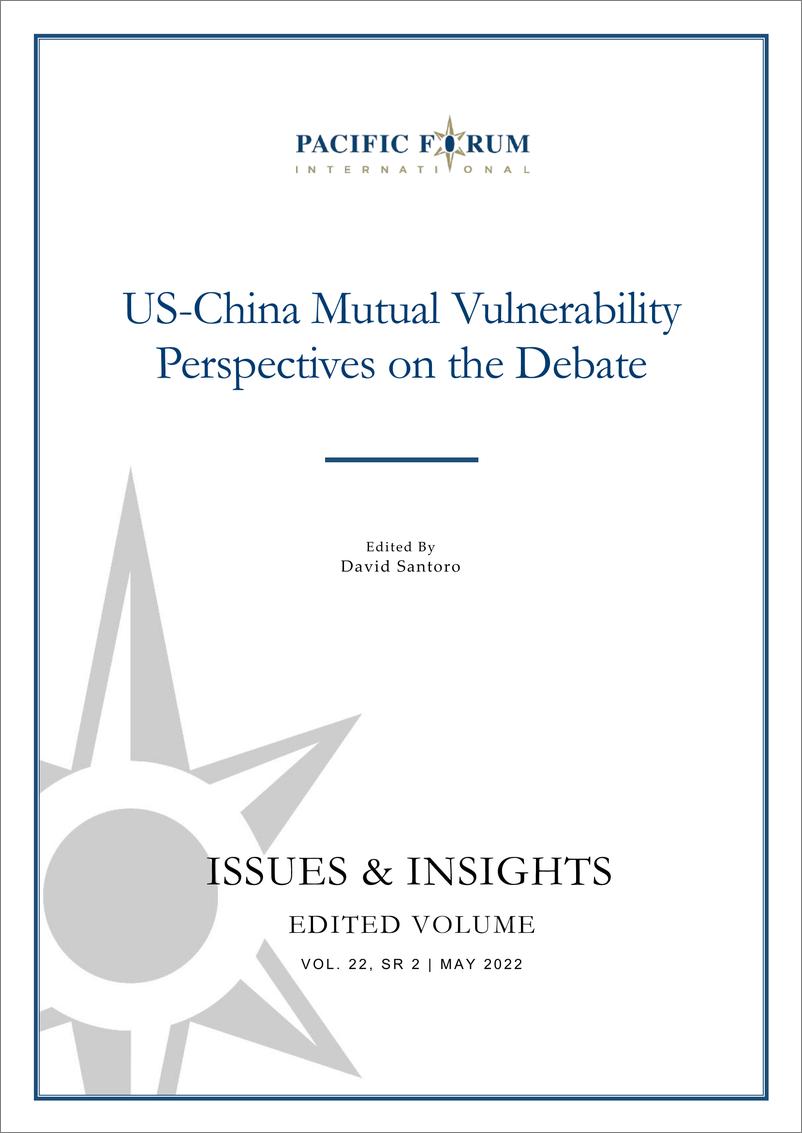 《探讨中美之间的相互脆弱性（英文版）-太平洋论坛-2022.5-94页》 - 第4页预览图