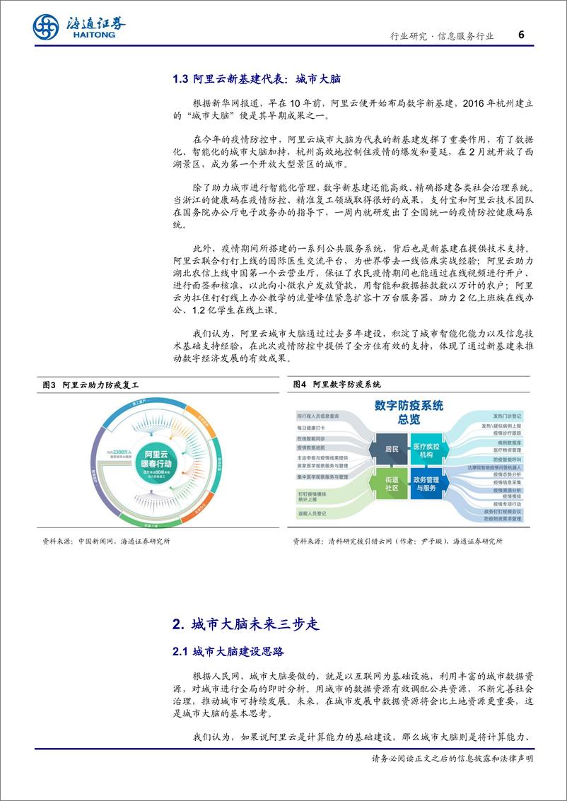 《信息服务行业：从阿里云到城市大脑看新基建的未来-20200513-海通证券-14页》 - 第7页预览图