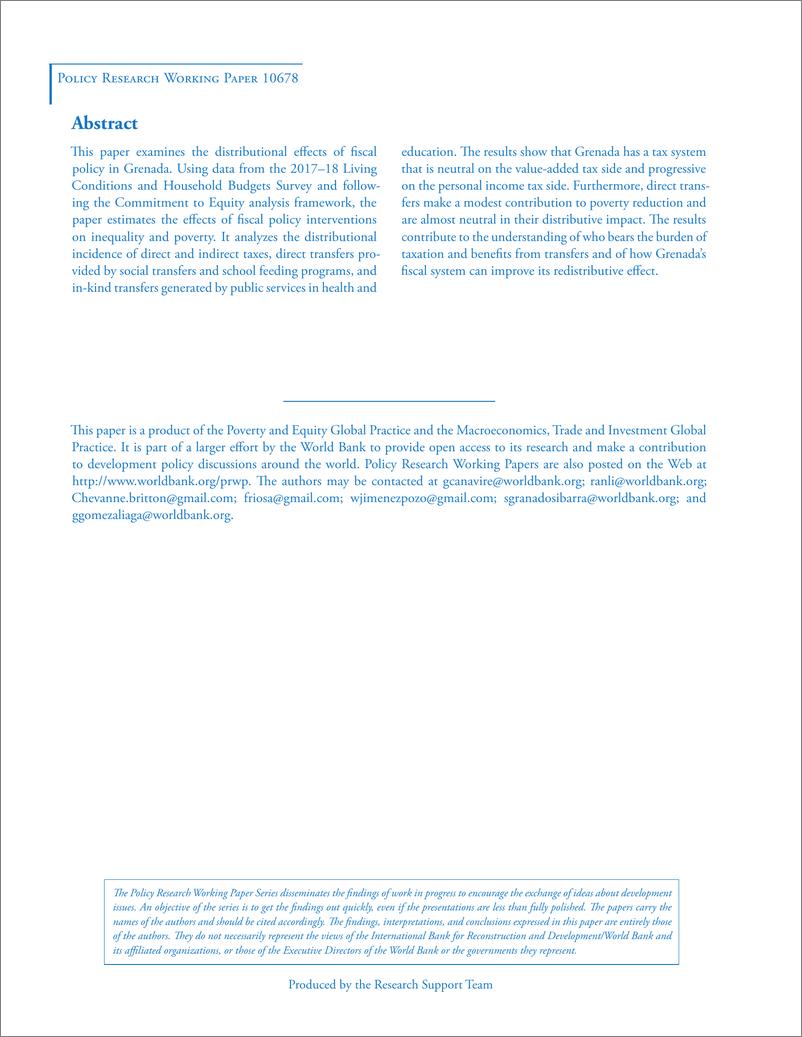 《世界银行-岛上的财政发病率：格林纳达的财政制度及其发病率 （英）-2024.1-32页》 - 第2页预览图