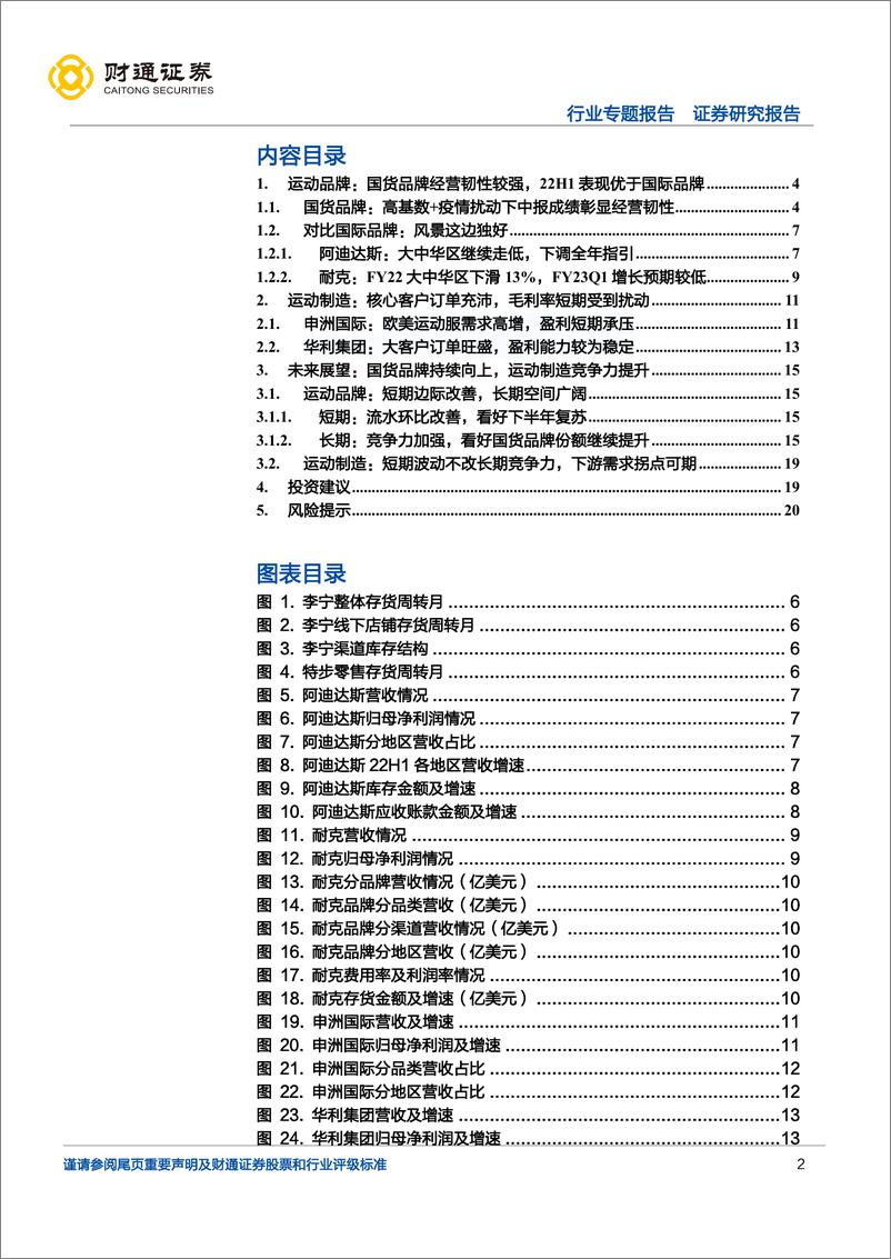 《运动服饰行业专题报告：逆境中韧性凸显，关注龙头长期竞争力提升-20220904-财通证券-21页》 - 第3页预览图