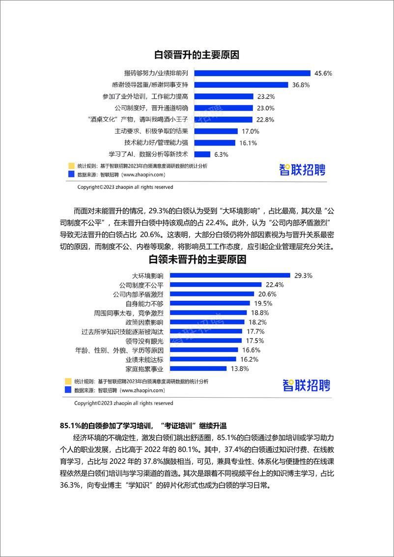 《智联招聘：2023年白领满意度指数调研报告》 - 第6页预览图