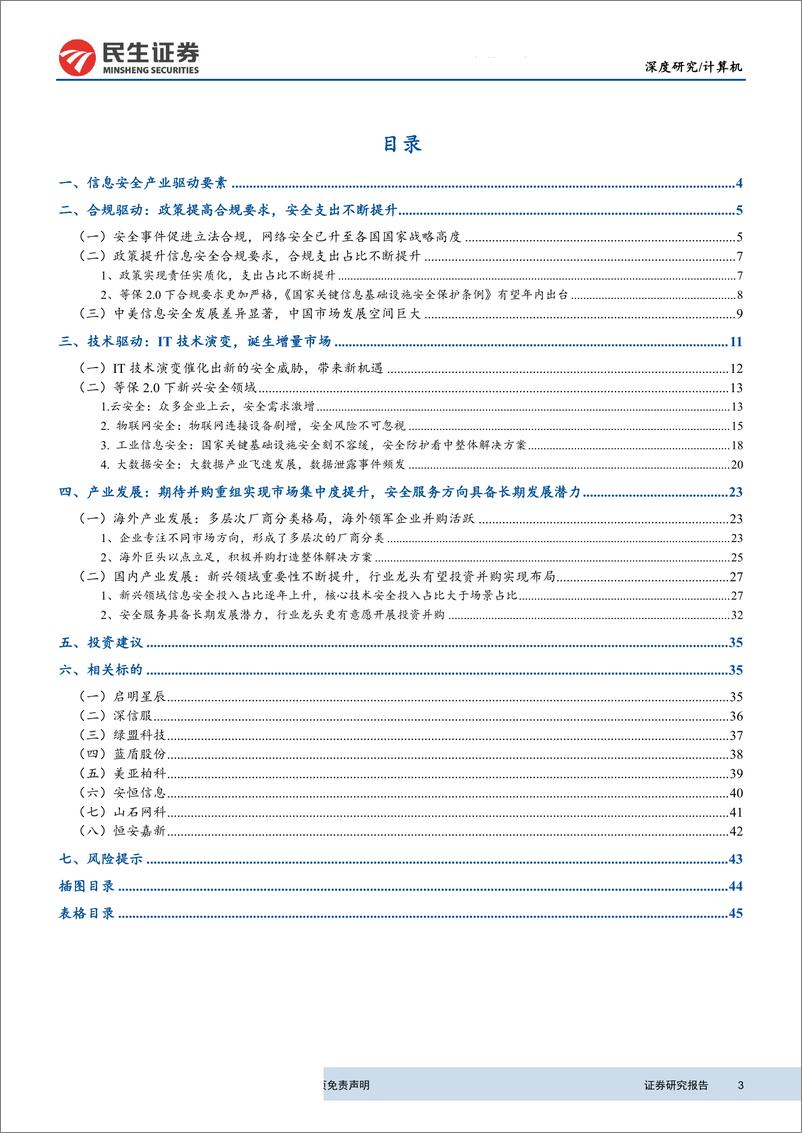 《信息安全行业深度报告：严合规+新技术双轮驱动，信息安全迈入新时代-20190717-民生证券-47页》 - 第4页预览图