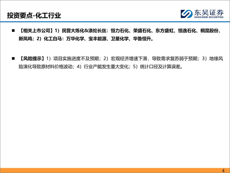 《东吴证券-能源化工行业：长丝龙头企业集中上调报价，美国乙烷较天然气溢价继续收窄》 - 第4页预览图