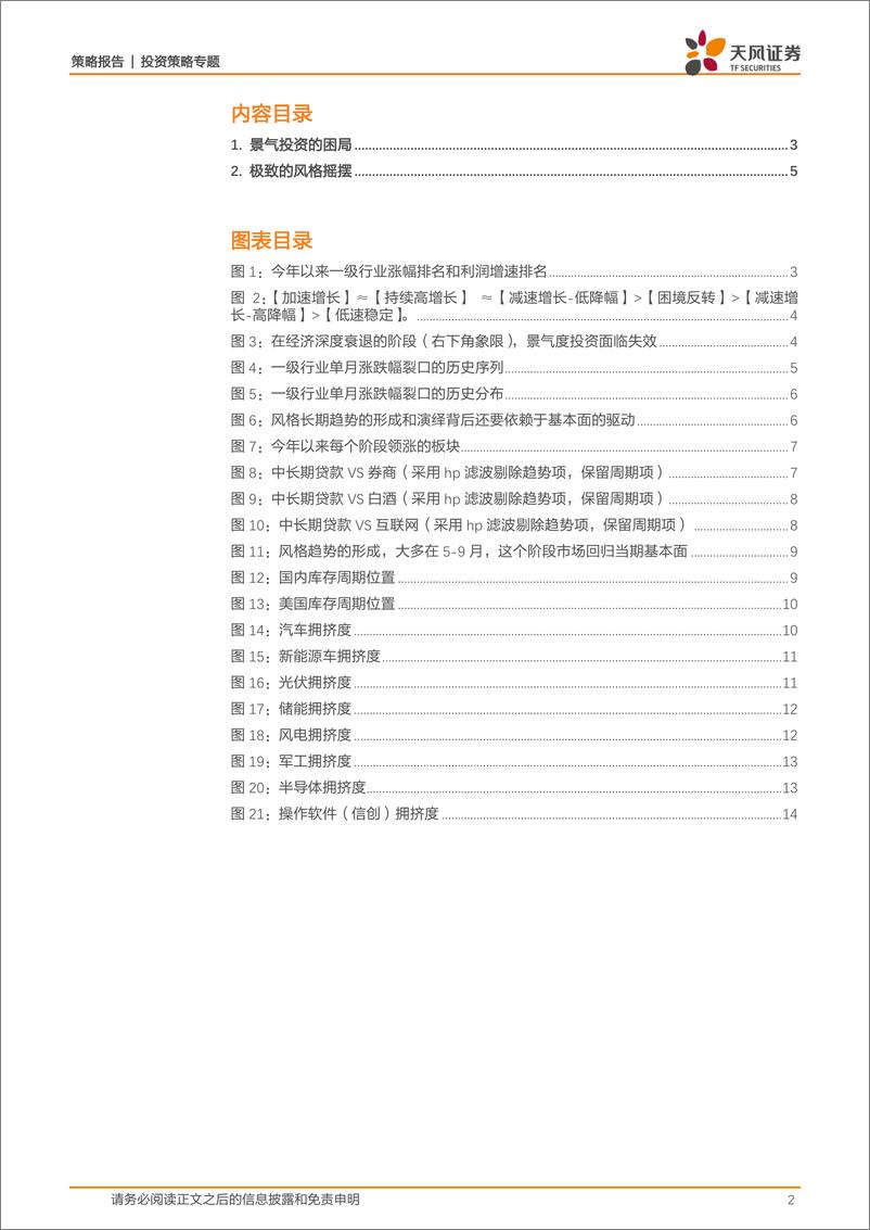 《策略·专题策略：景气投资的困局和极致的风格摇摆-20221225-天风证券-15页》 - 第3页预览图