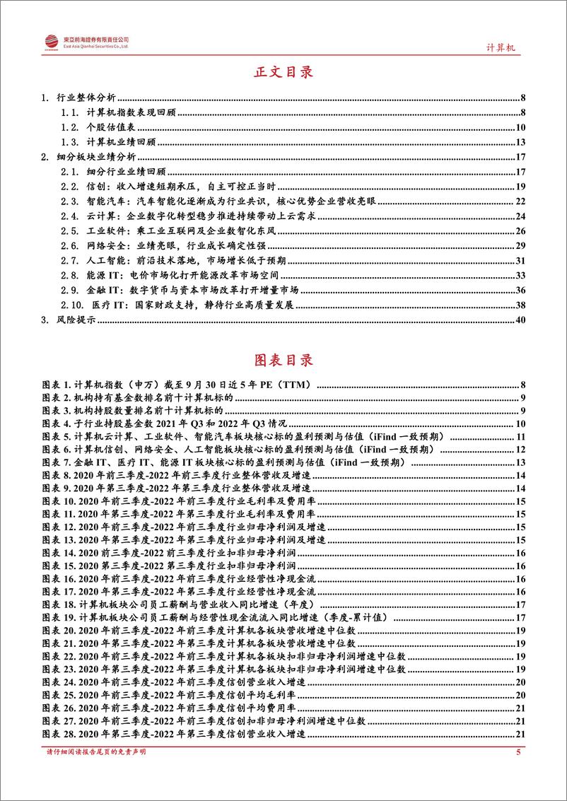 《计算机行业2022年第三季度季报综述：景气边际回暖，关注泛信创安全链-20221128-东亚前海证券-43页》 - 第6页预览图