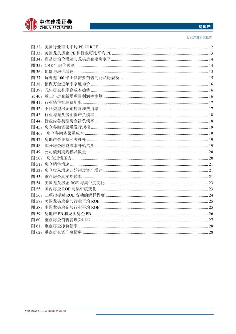 《房地产行业ROE专题深度研究：ROE是否能随着房地产集中度提升持续改善？-20180129-中信建投-33页》 - 第3页预览图