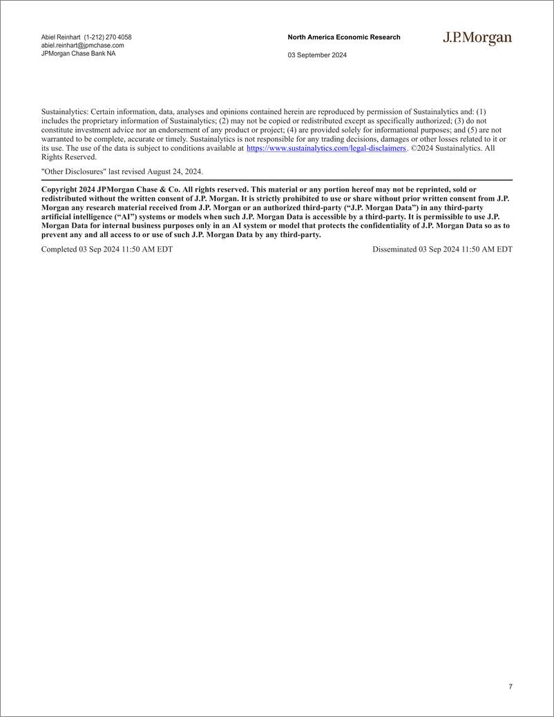 《JPMorgan Econ  FI-US Stability (at low levels) in the August mfg. surveys-110165494》 - 第7页预览图