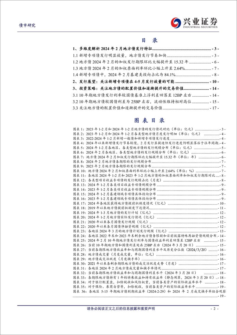 《2024年2月地方债观察：发行提速但节奏仍偏慢，关注4-5月放量可能-240321-兴业证券-20页》 - 第2页预览图