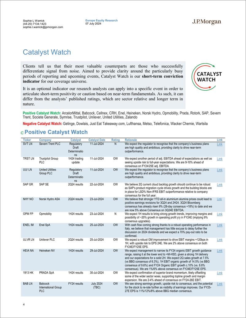 《JPMorgan-EU Insights – July 2024 Must-Reads and Highlights from Equit...-109074057》 - 第4页预览图