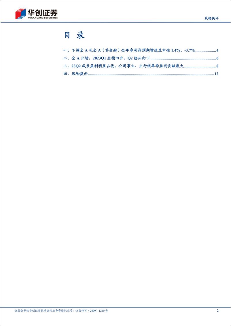 《【策略快评】2023年中报业绩点评：盈利二次探底-20230902-华创证券-15页》 - 第3页预览图