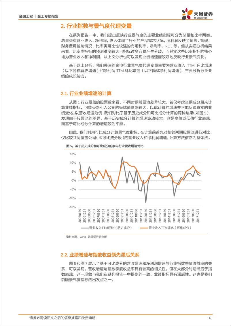 《天风证2018072行业景气度量化前瞻系列之二：家电篇》 - 第6页预览图