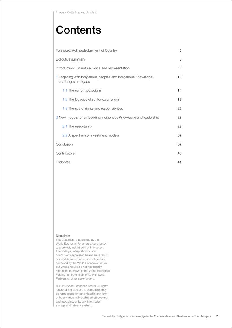 《世界经济论坛-在景观保护和恢复中嵌入土著知识（英）-2023.1-44页》 - 第3页预览图