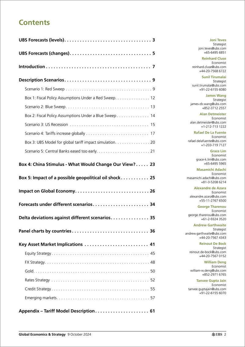 《UBS Economics-Global Economics  Strategy _How US elections, tariffs, Chin...-110715125》 - 第2页预览图