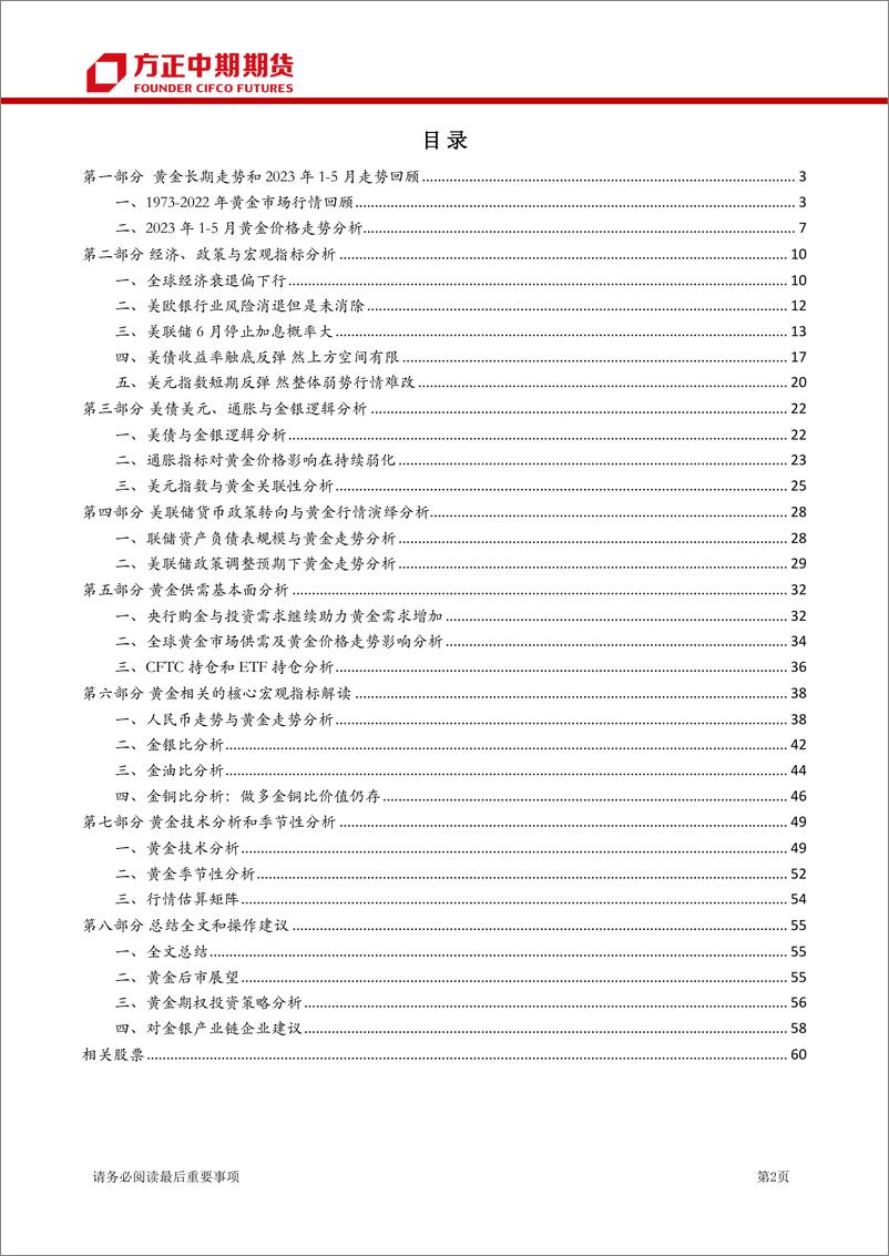 《黄金期货期权月报-20230604-方正中期期货-62页》 - 第3页预览图