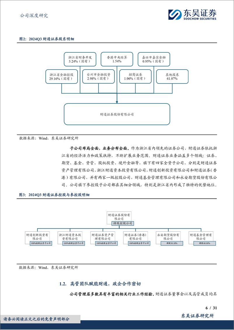 《财通证券(601108)国资赋能创一流投行，互联网助力财富管理-241119-东吴证券-31页》 - 第6页预览图